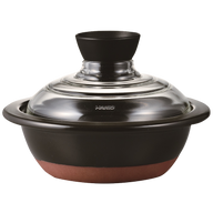 HARIO GDN-165-B Glass Lid Pot Donabe Go