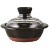 HARIO GDN-165-B Glass Lid Pot Donabe Go
