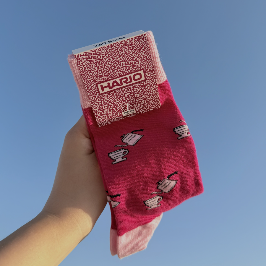 V60 20th Anniversary Socks, HARIO Pink
