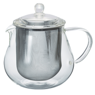 Heatproof Glass Leaf Teapot Clear, 450/700mL
