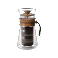 Double Glass Coffee Press Olive Wood 400mL