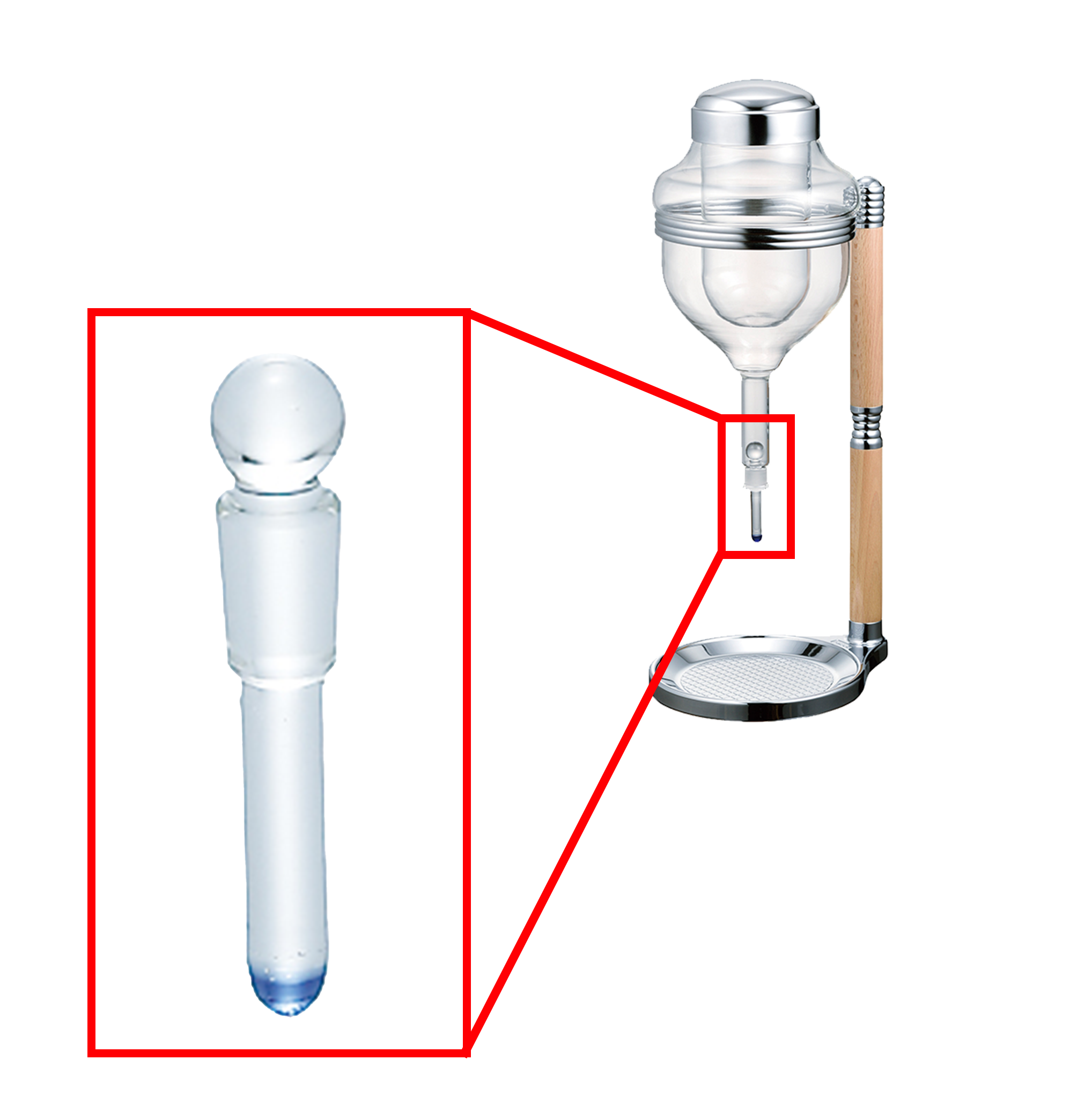 GS-ID-4 / Glass Stopper for Iced Sake Dispenser