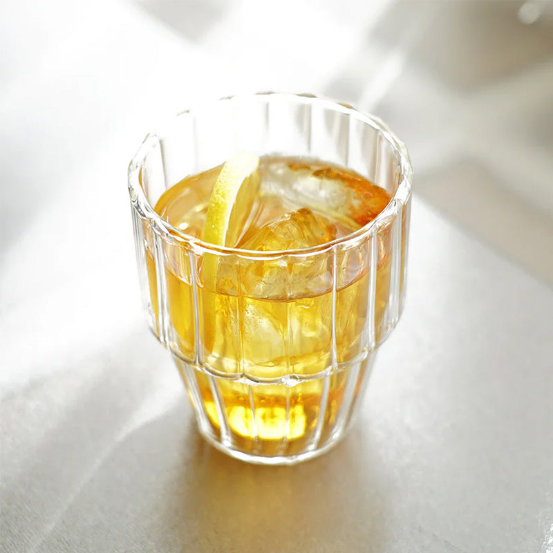 Double Walled Stack Glass Line, 2pc Set