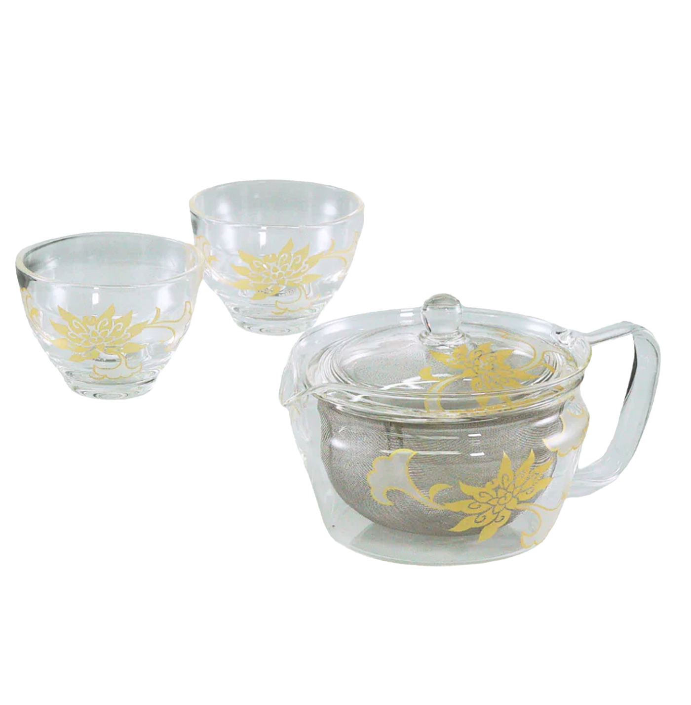 Tachikichi x HARIO - Heatproof Glass Teapot & Cups Set