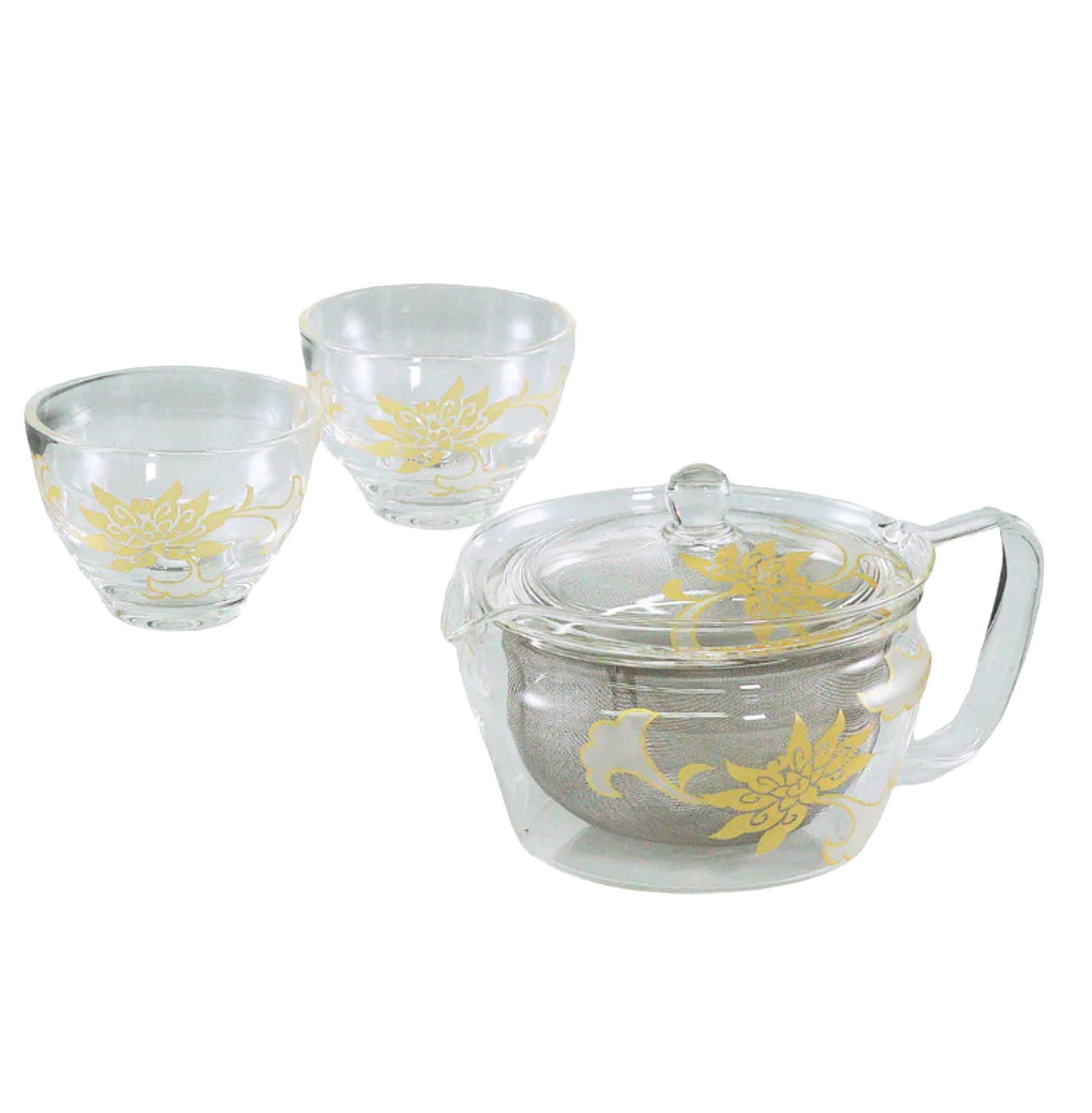 Tachikichi x HARIO - Heatproof Glass Teapot & Cups Set