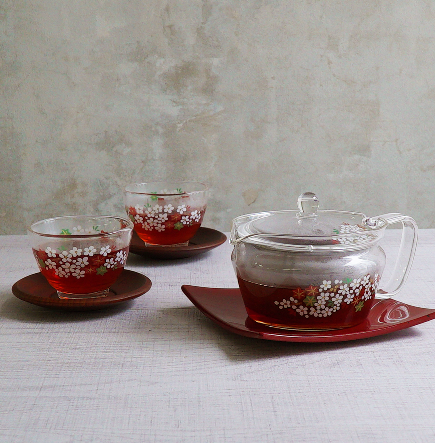 Tachikichi x HARIO - Heatproof Glass Teapot & Cups Set