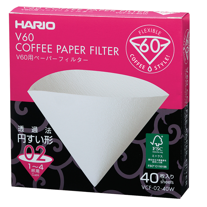 V60 Filter Paper, 01/02/03 Size (40 pcs)