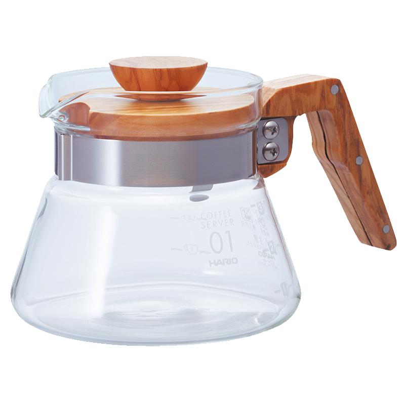 Coffee Server Olive Wood, 400/600mL