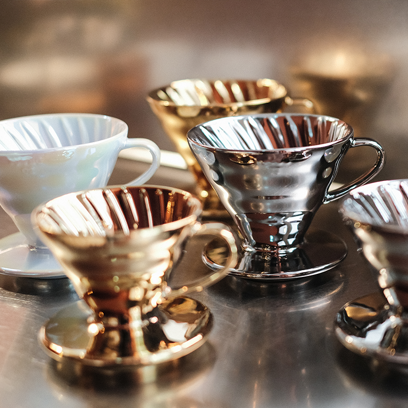 V60 Metallic Colour Ceramic Dripper, 02 Size