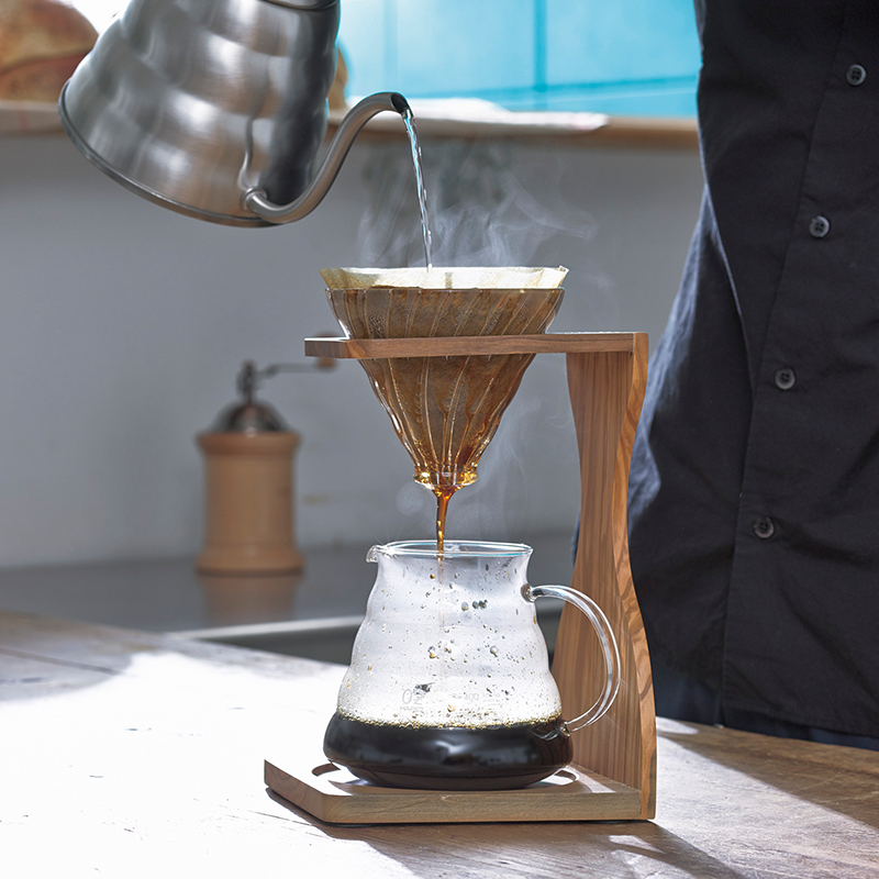 V60 Olive Wood Stand Set, 02 Size