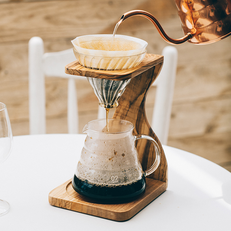 V60 Olive Wood Stand Set, 02 Size