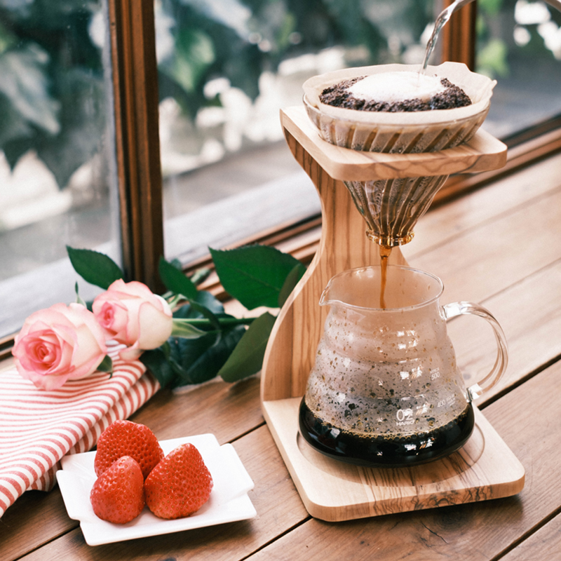 HARIO V60 オリーブウッドスタンドセット VSS-1206-OV HARIO(ハリオ