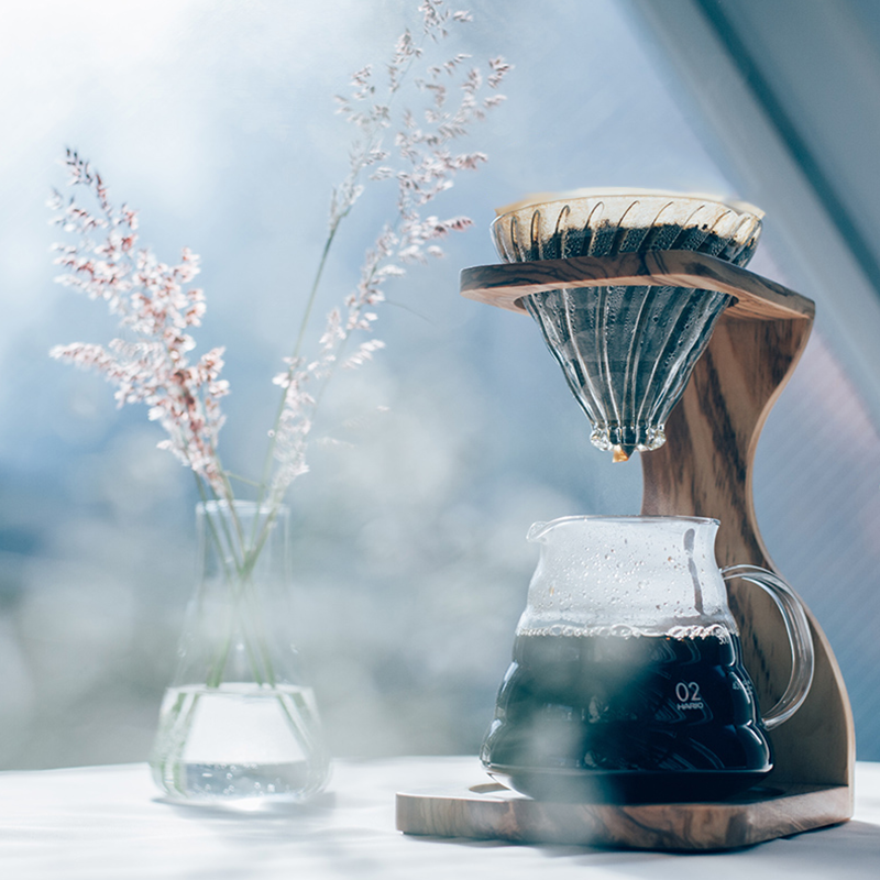 V60 Olive Wood Stand Set, 02 Size