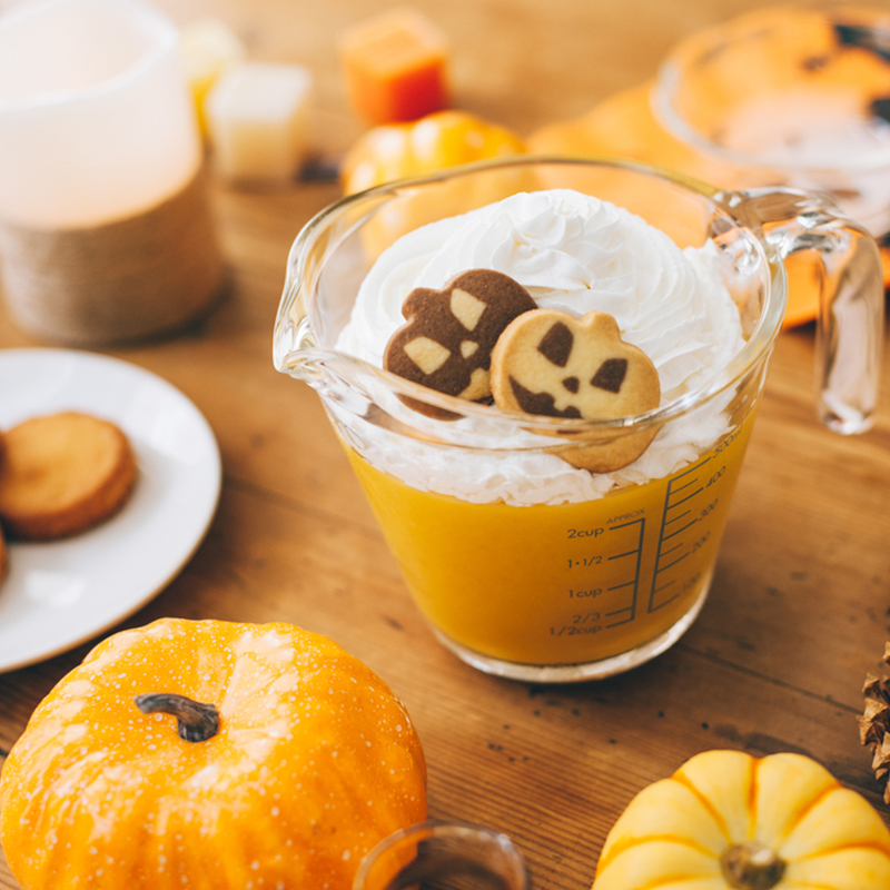 MJP-500-GR HARIO Measure Cup 500ml heatproof glass halloween pumpkin