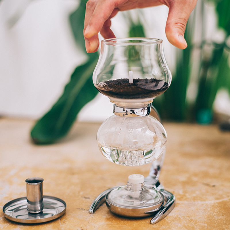 HARIO Mini Coffee Siphon Miniphon DA-1SV setup