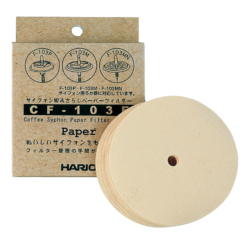 HARIO CF-103E Siphon Paper Filter ❘ 100 pcs