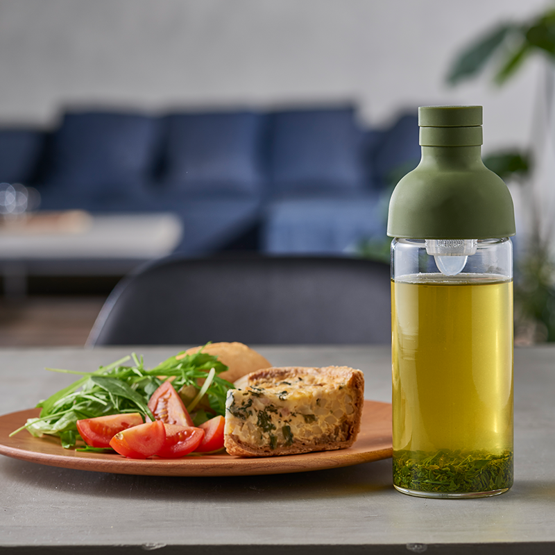 HARIO Cold Brew Tea Bottle 300ml FIB-30-OG green tea food plate