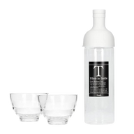 HARIO Cold Brew Tea Bottle Glass Cup Set 750ml FIHU-2012 pale grey glass cups