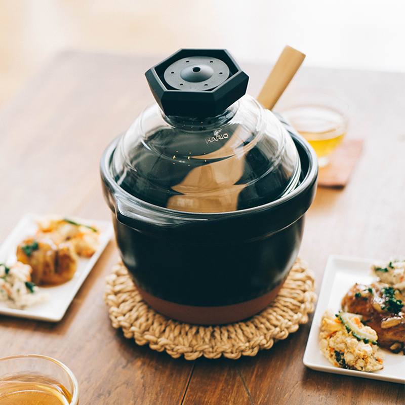 Ceramic Rice Cooker with Glass Lid