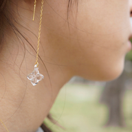 White Flower Earrings