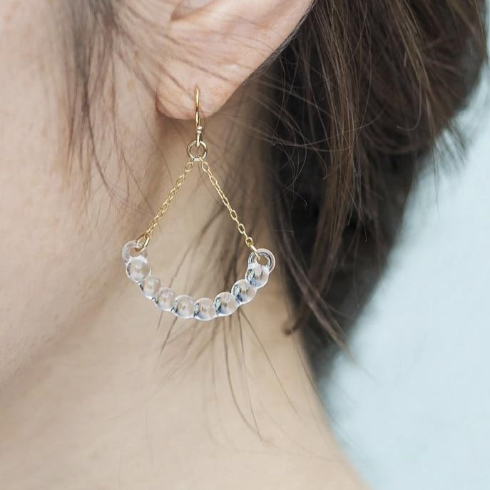 Water Drop "R" Earrings