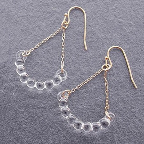Water Drop "R" Earrings