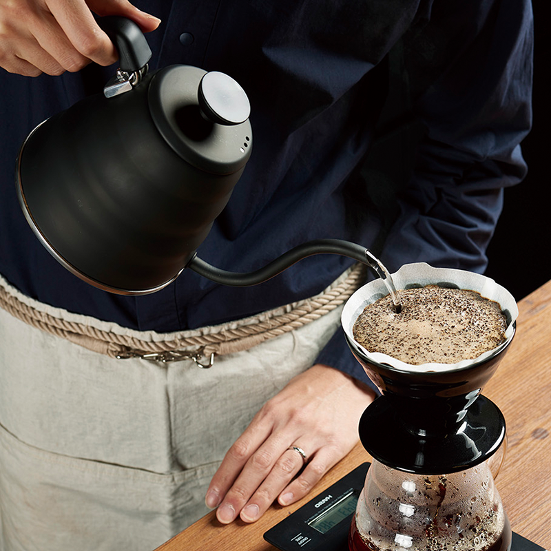  Hario V60 Glass Coffee Dripper, Size 02, Black : Home