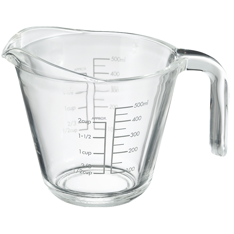 MJP-500-GR HARIO Measure Cup 500ml heatproof glass