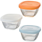 HARIO MKK-SI-2024 Heatproof Glass Storage Bowls Set (3pcs)