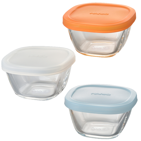 HARIO MKK-SI-2024 Heatproof Glass Storage Bowls Set (3pcs)