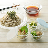 HARIO MKK-SI-2024 Heatproof Glass Storage Bowls Set (3pcs) noodles condiments
