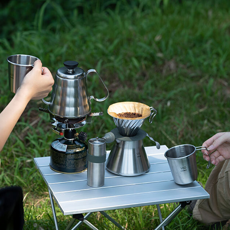 HARIO V60 Metal Coffee Server O-VCSM-50-HSV Outdoor Collection set picnic