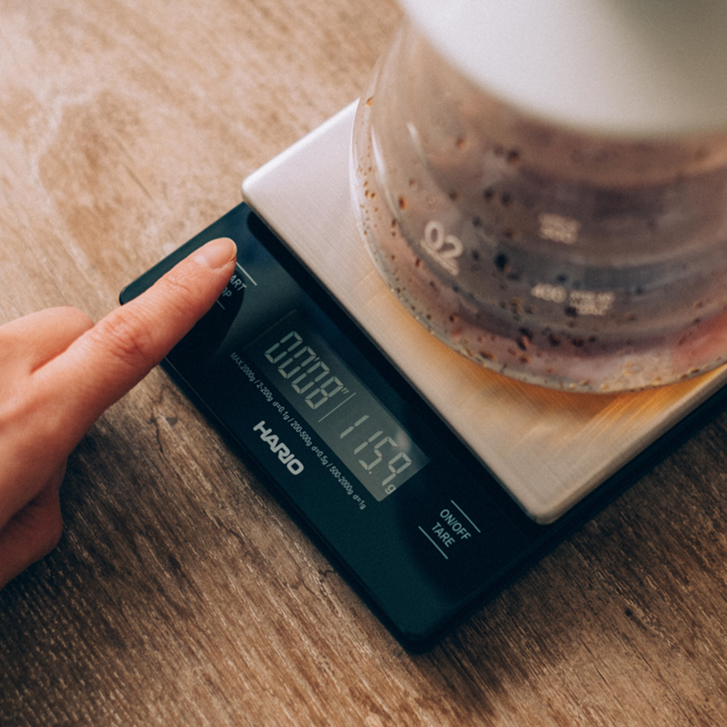  Hario V60 Drip Coffee Scale and Timer, Black: Home & Kitchen