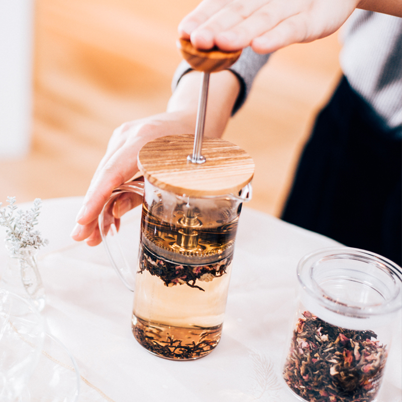 Wood Tea Coffee Press 300 600mL HARIO Europe