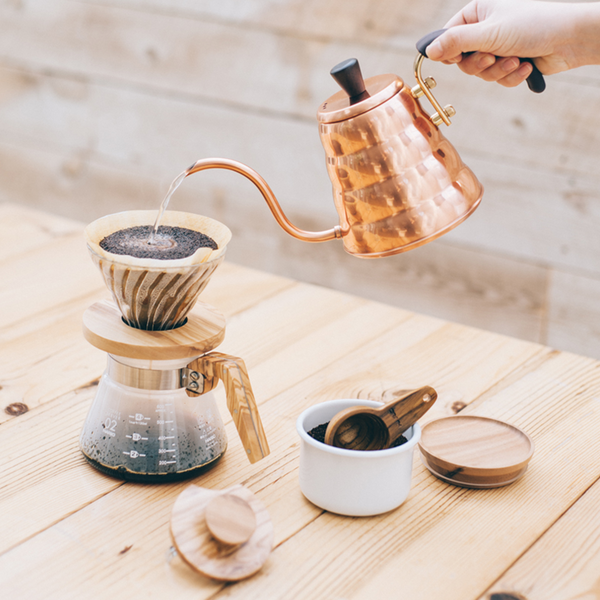 V60 Glass Dripper 02 - Olive Wood