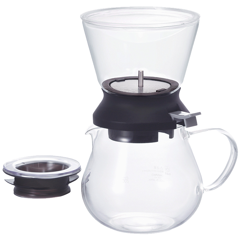 HARIO Set: Tea Dripper "Largo" 350ml TDR-5012B glass 