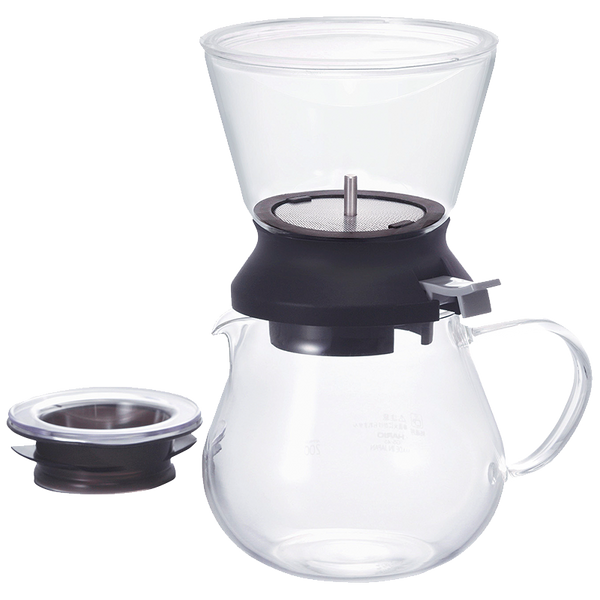 HARIO Set: Tea Dripper "Largo" 350ml TDR-5012B glass 