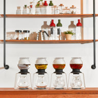 HARIO Set: Tea Dripper "Largo" 800ml TDR-8006T glass four tea ice herb colours
