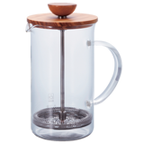 HARIO THW-4-OV Wood Tea Press 600ml heatproof glass 