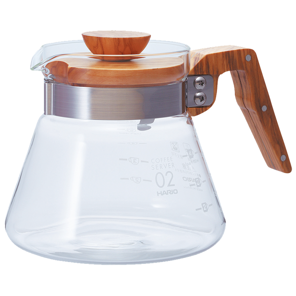 HARIO Coffee Server 600mL Olive Wood VCWN-60-OV 