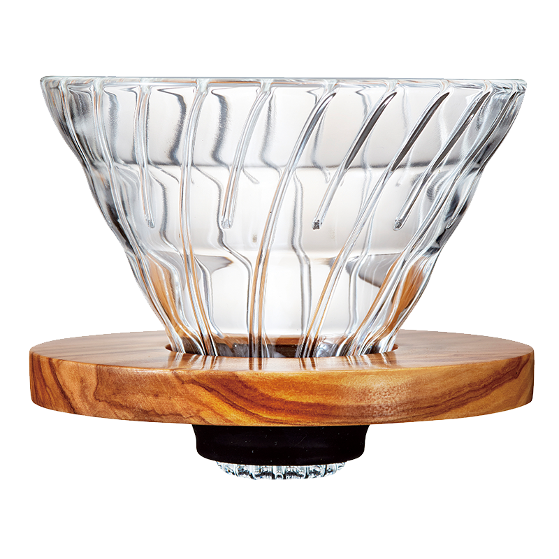 V60 Olive Wood Glass Dripper, 02 Size