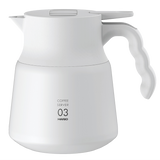 HARIO VHSN-80-W V60 Insulated Stainless Steel Server PLUS - White 