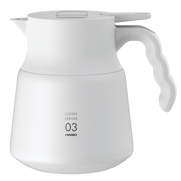 HARIO VHSN-80-W V60 Insulated Stainless Steel Server PLUS - White 