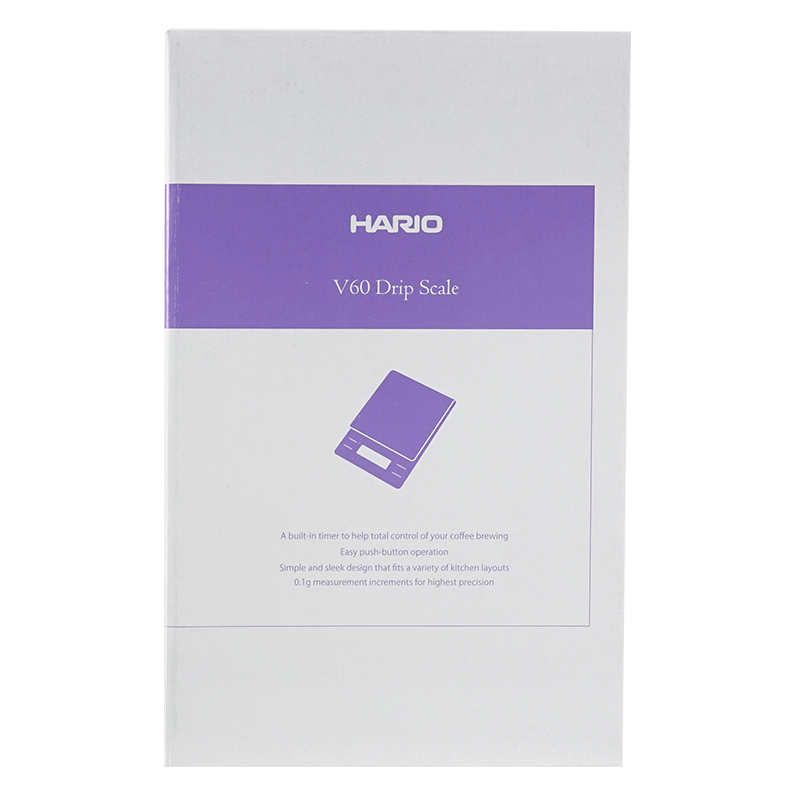 HARIO VSTN-2000B-BLM V60 Drip Scale - Bloom Series Black XGS-60TB packaging package box