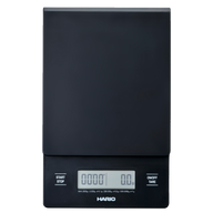 HARIO VSTN-2000B-BLM V60 Drip Scale - Bloom Series Black top view