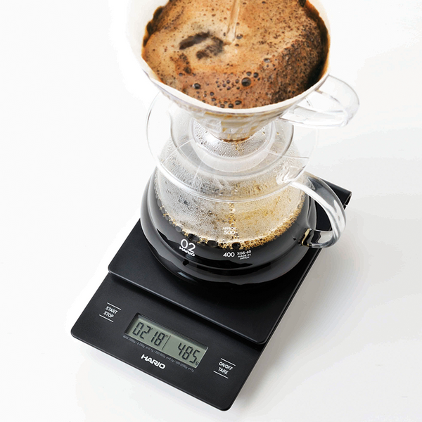 HARIO VST-2000B V60 Drip Scale Black XGS glass server brewing coffee