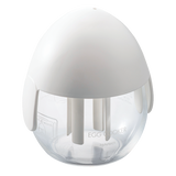 HARIO XECN-M-W Microwave Glass Egg Cooker White 