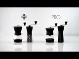 HARIO MSCS-2DTB-BLM Ceramic Coffee Mill Skerton Plus - Bloom Series Black 